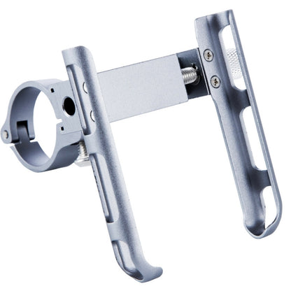BIKERSAY MP007 Universal Aluminum Alloy Motorcycle Bicycle Phone Holder, MP007(Titanium Color)