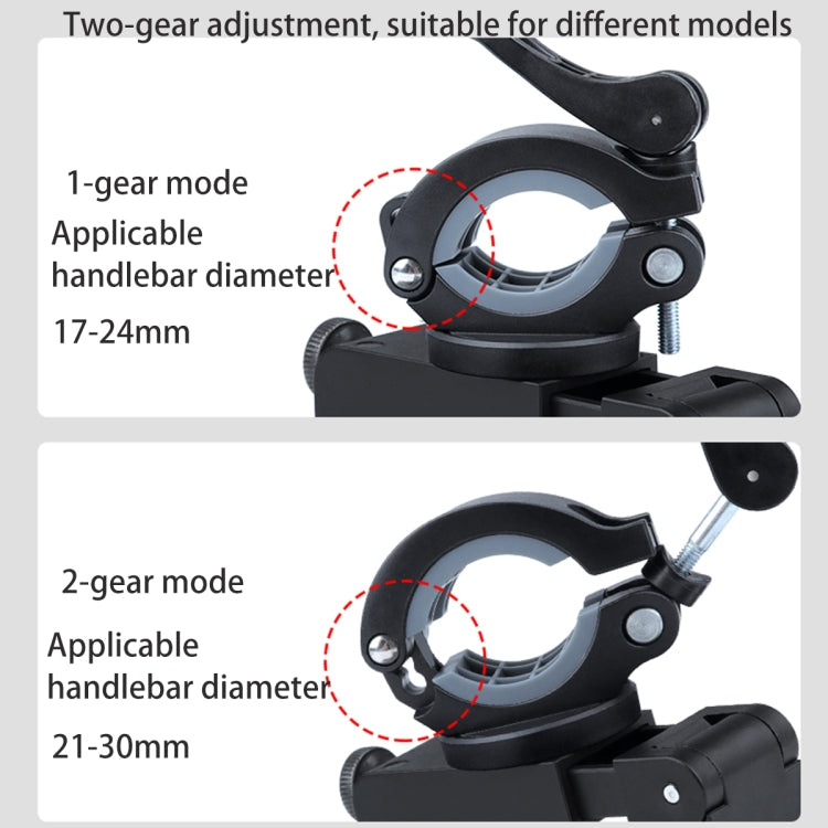 Rotatable PVC Motorcycle Bicycle Handlebar Mount Mobile Phone Holder, Handlebar Holder B