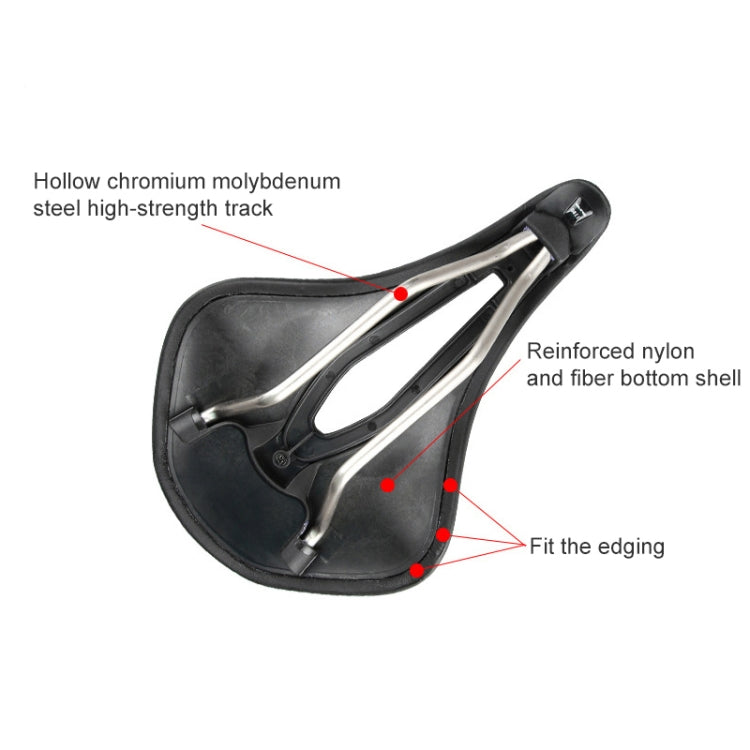 Selle de vélo creuse GUB 1180 en PU souple et respirant, 1180