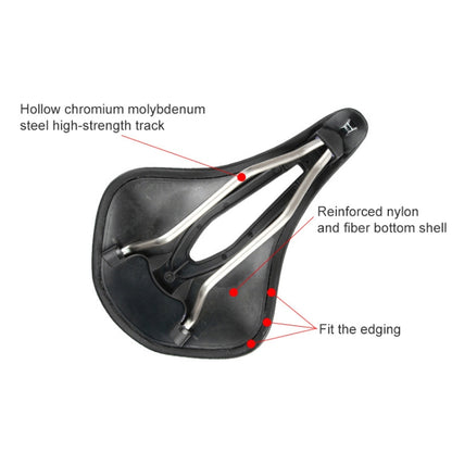 Selle de vélo creuse GUB 1180 en PU souple et respirant, 1180