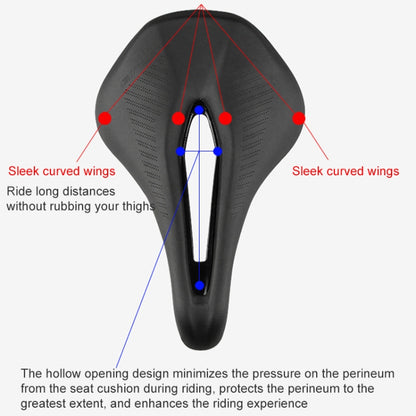 Selle de vélo creuse GUB 1180 en PU souple et respirant, 1180
