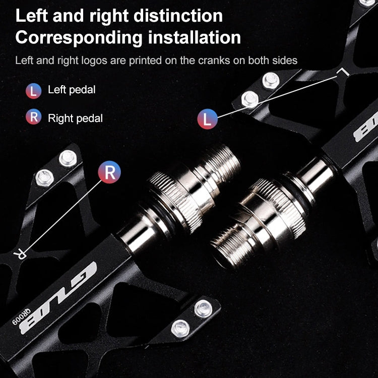 GUB QR-009 Aluminum Alloy MTB Non-slip Bicycle Pedals, QR-009