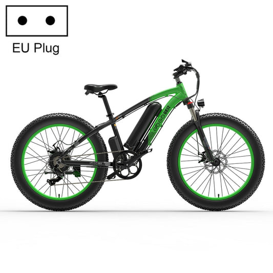 GOGOBEST GF600 48V 13AH 1000W Transmission Electric Bicycle with 26 inch Tires, EU Plug(Black Grey), GF600 (Black Green), GF600 (Black Grey), GF600 (Black Yellow)