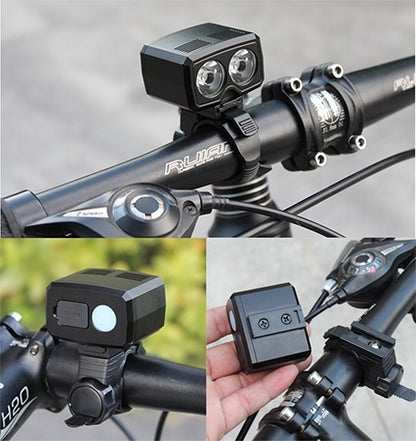 Y15 2 x CREE XPG2 500LM USB Charging LED Bike Headlight Front Lamp with 5 Modes, Y15