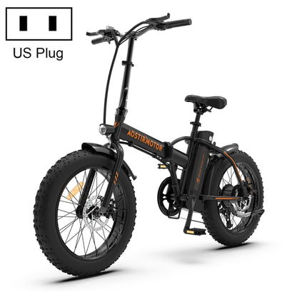 Bicicleta eléctrica plegable AOSTIRMOTOR de 500 W, 36 V, 13 AH, con neumáticos de 20 pulgadas para adultos, disponible en EE. UU., 500 W, 13 AH (naranja) y 500 W, 13 AH (negro).