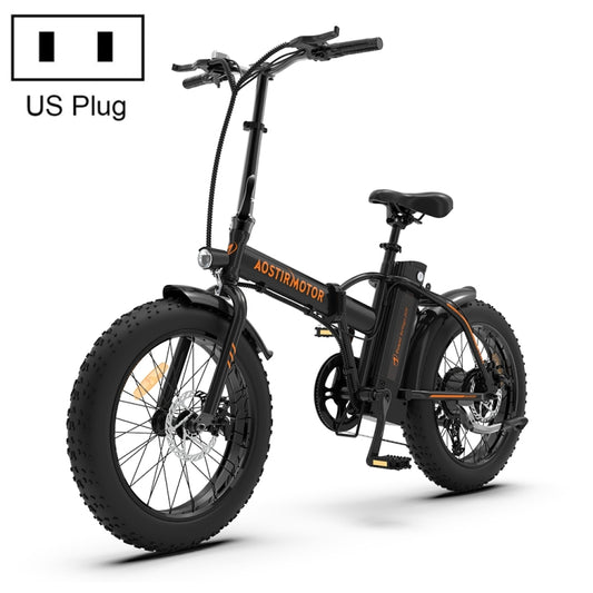 AOSTIRMOTOR 500W 36V 13AH Folding Electric Bicycle with 20 inch Tires for Adults, 500W 13AH (Black)