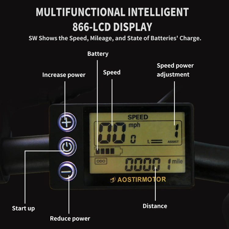 Bicicleta eléctrica plegable AOSTIRMOTOR de 500 W, 36 V, 13 AH, con neumáticos de 20 pulgadas para adultos, disponible en EE. UU., 500 W, 13 AH (naranja) y 500 W, 13 AH (negro).