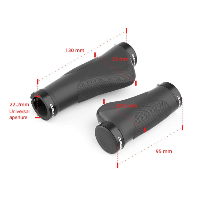 PROMEND GR-506 1 Paire Revêtements de Poignées de Vélo Ergonomiques en Caoutchouc avec Boule (130mm+130mm), GR-506 130mm+130mm
