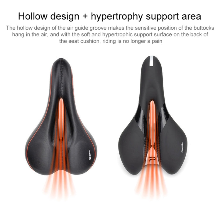 PROMEND SD-567 Selle de vélo de course en silicone creuse et respirante, SD-567