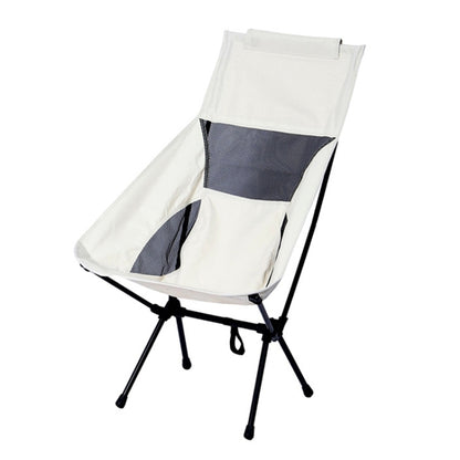 Large Outdoor Camping Leisure Beach Portable Folding Chair, Large(Navy Blue), Large (White), Large(Black), Large(Grey)