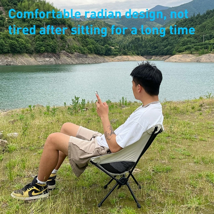 Large Outdoor Camping Leisure Beach Portable Folding Chair, Large(Navy Blue), Large (White), Large(Black), Large(Grey)