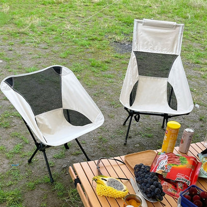 Large Outdoor Camping Leisure Beach Portable Folding Chair, Large(Navy Blue), Large (White), Large(Black), Large(Grey)