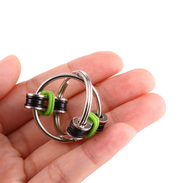 Lot de 4 porte-clés Tri-Spinner anti-anxiété, jouet EDC pour l'autisme et le TDAH