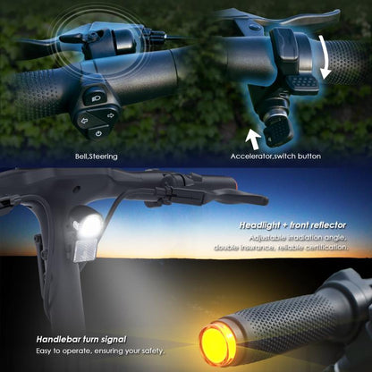 Kukirin A1 800W Three-speed Folding Electric Offroad Scooter with 10 inch Vacuum Tires, EU Plug