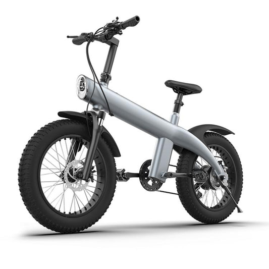 Bicicleta eléctrica todoterreno Q3 de 250 W con neumáticos de 20 pulgadas y enchufe europeo (negra).