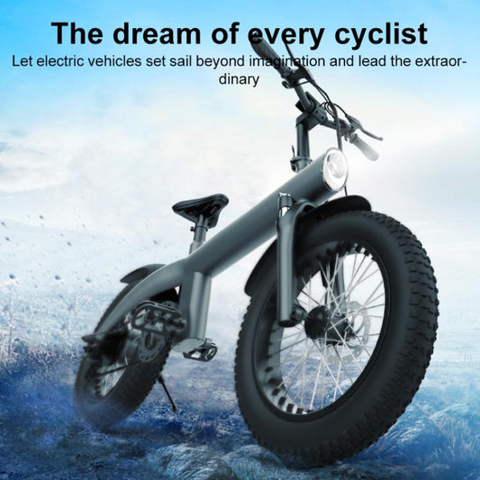 Bicicleta eléctrica todoterreno Q3 de 250 W con neumáticos de 20 pulgadas y enchufe europeo (negra).
