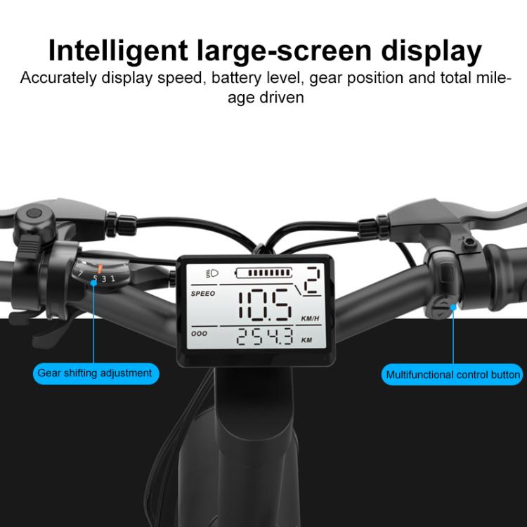 Q3 250W All-terrain Off-road Electric Bicycle with 20 inch Tires, EU Plug (Black)