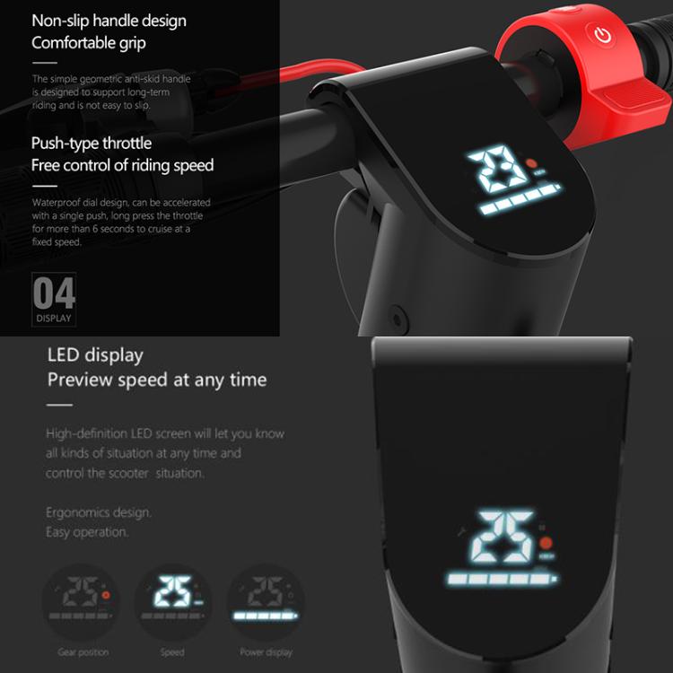 X8 350W 36V 10AH Folding Electric Scooter with 10 inch Air Tires, EU Plug