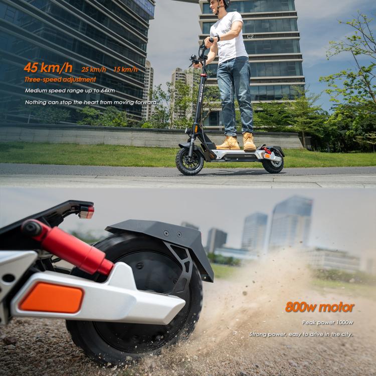 Kukirin M4 Max 800W Three-speed Folding Electric Scooter with 10 inch Vacuum Tires, EU Plug(Black), M4 Max