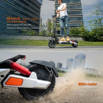 Kukirin M4 Max 800W Three-speed Folding Electric Scooter with 10 inch Vacuum Tires, EU Plug(Black), M4 Max