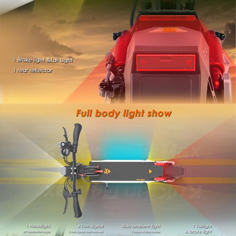 Kukirin M4 Max 800W Three-speed Folding Electric Scooter with 10 inch Vacuum Tires, EU Plug(Black), M4 Max