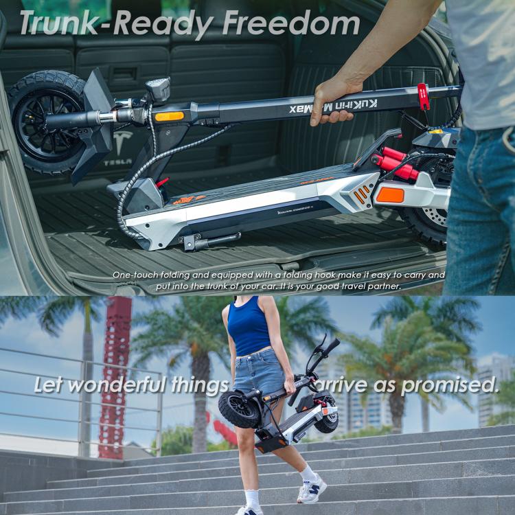 Kukirin M4 Max 800W Three-speed Folding Electric Scooter with 10 inch Vacuum Tires, EU Plug(Black), M4 Max