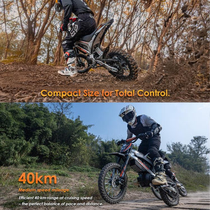 Kukirin X1 1000W 50km/h Max Speed Electric Off-road Motorcycle with 14-inch Front / 12-inch Rear Tires, EU Plug, X1