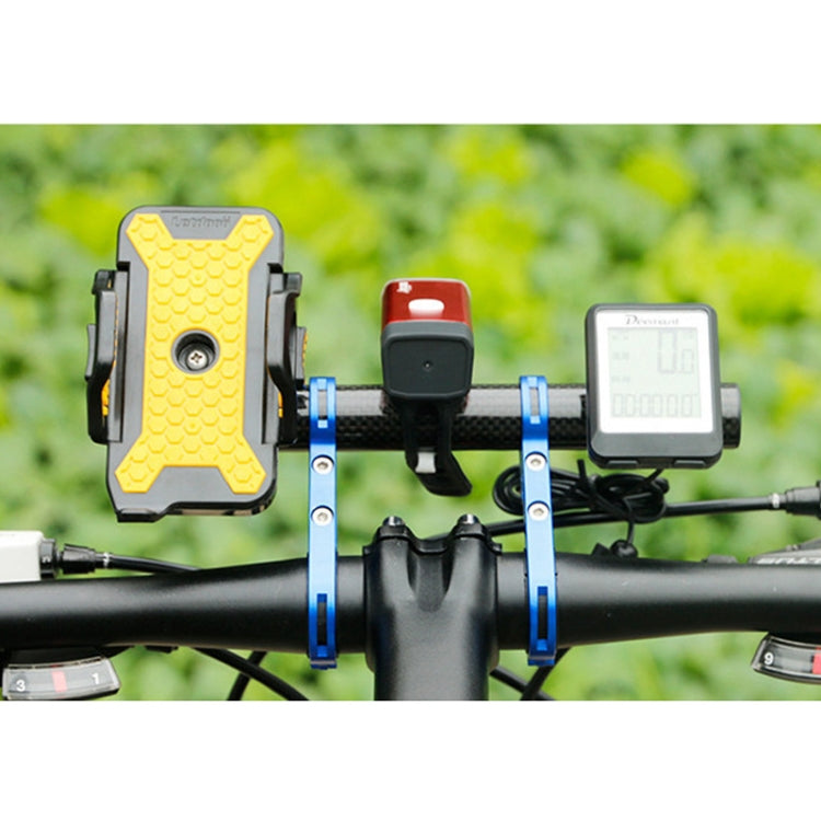 HLD-208 Support d'extension de guidon en fibre de carbone pour vélo de montagne, support de lampe de poche, noir fibre de carbone