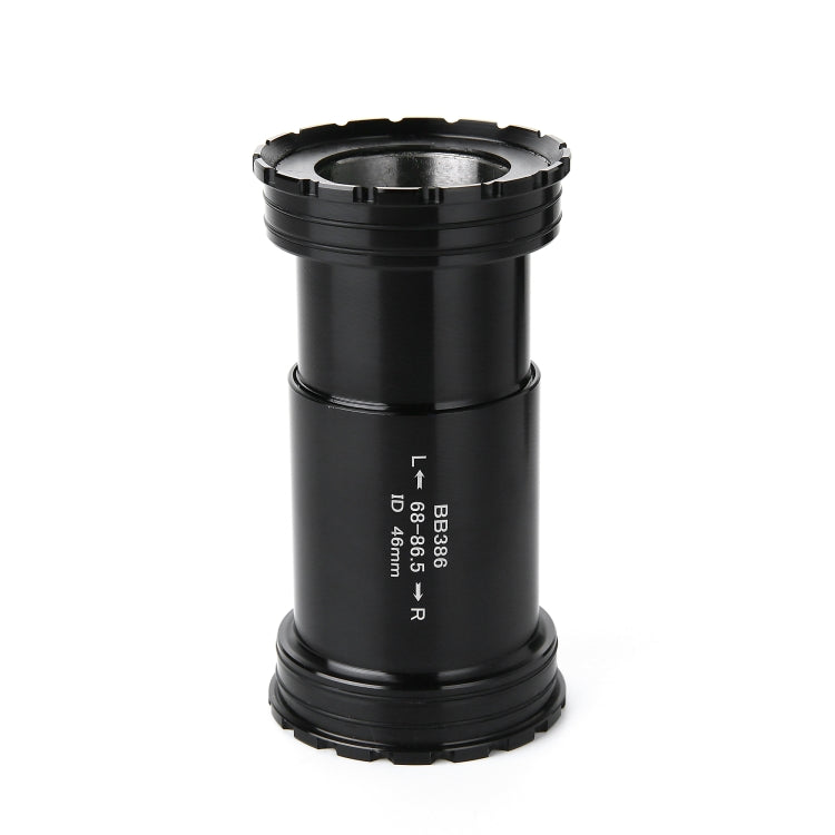Boîtier de pédalier BB386 Press Fit style, pour boîtiers de 68 à 86,5 mm, compatible VTT SRAM / Rotor / FSA, BB386