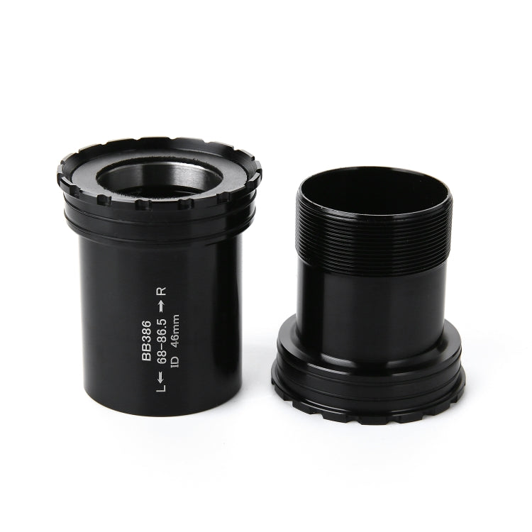 Boîtier de pédalier BB386 Press Fit style, pour boîtiers de 68 à 86,5 mm, compatible VTT SRAM / Rotor / FSA, BB386