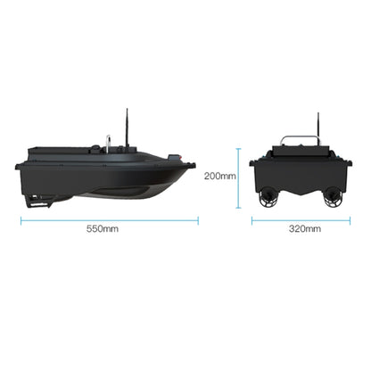 Bateau de pêche avec appât télécommandé extérieur D16B GPS à deux moteurs, prise européenne, D16B GPS (prise européenne), D16B GPS (prise américaine)