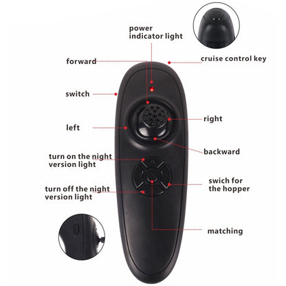 Bateau d'appât de pêche télécommandé intelligent D16, chargement 2kg, portée 500m, D16