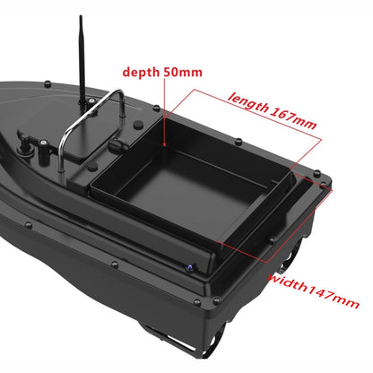 Bateau d'appât de pêche télécommandé intelligent D16, chargement 2kg, portée 500m, D16