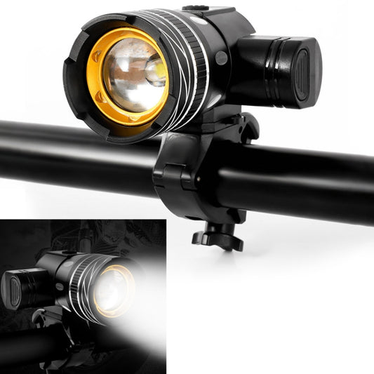 BG-1901 Vélo USB Rechargeable Haut-Parleur Phare Avant Équipement de Cyclisme Multi-Fonction, 150LM
