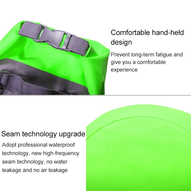 Sac étanche extérieur sec à double bandoulière, capacité : 15L, 15L