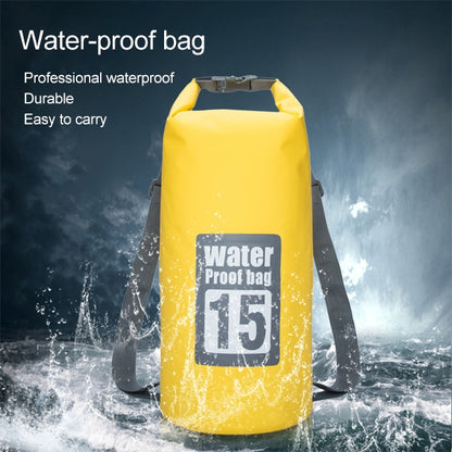 Sac étanche extérieur sec à double bandoulière, capacité : 15L, 15L