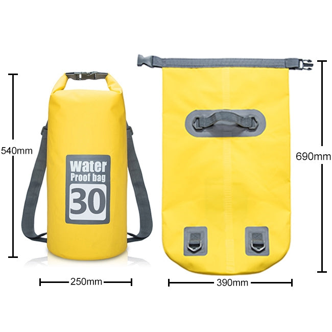 Sac étanche sec d'extérieur à double bandoulière, capacité : 30 L, 30 L