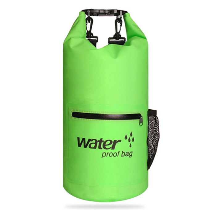 Sac étanche sec extérieur à double bandoulière, sac baril en PVC, capacité : 10L, 10L