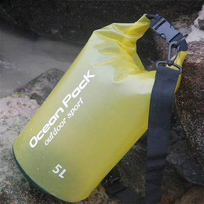 Outdoor Waterproof Single Shoulder Dry Bag Dry Sack PVC Barrel Bag, Capacity: 5L, 5L