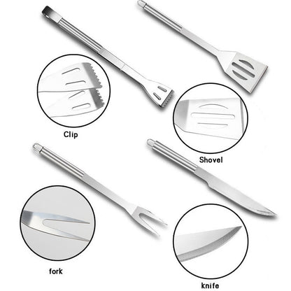 18 in 1 Outdoor Tableware Set Camping Barbecue Tableware Picnic Tool Set, 18 in 1