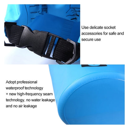 Sac étanche extérieur Sac sec en PVC, Capacité: 2L, Capacité: 2L (Vert), Capacité: 2L (Bleu ciel), Capacité: 2L (Jaune), Capacité: 2L (Noir), Capacité: 2L (Bleu foncé), Capacité: 2L (Orange), Capacité: 2L (Rose)