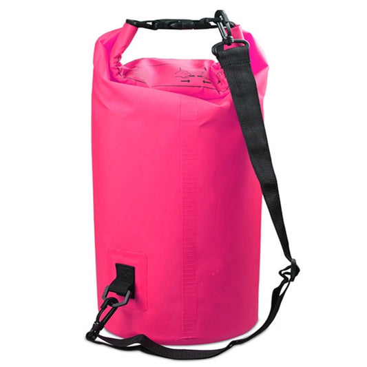 Outdoor Waterproof Single Shoulder Bag Dry Sack PVC Barrel Bag, Capacity: 10L, Capacity: 10L (Pink), Capacity: 10L (Yellow), Capacity: 10L (Black), Capacity: 10L (Dark Blue), Capacity: 10L (Orange), Capacity: 10L (Green), Capacity: 10L (Sky Blue)