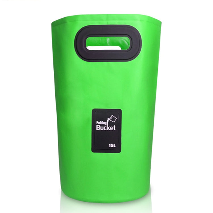 Outdoor Portable Folding Sink PVC Collapsible Bucket, Capacity: 15L, 15L Sky Blue, 15L Yellow, 15L Black, 15L Dark Blue, 15L Orange, 15L Green, 15L Rose Red