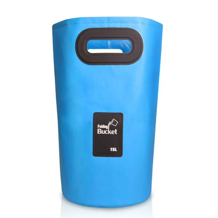 Outdoor Portable Folding Sink PVC Collapsible Bucket, Capacity: 15L, 15L Sky Blue, 15L Yellow, 15L Black, 15L Dark Blue, 15L Orange, 15L Green, 15L Rose Red