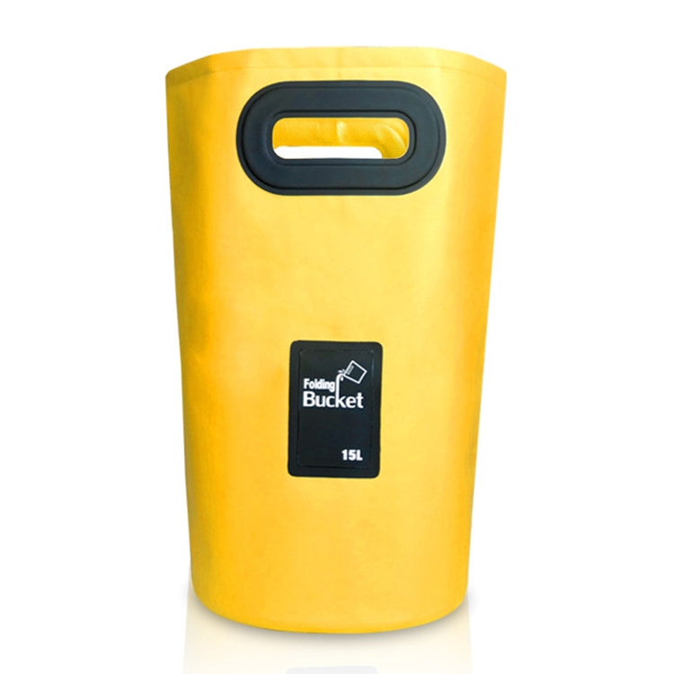 Outdoor Portable Folding Sink PVC Collapsible Bucket, Capacity: 15L, 15L Sky Blue, 15L Yellow, 15L Black, 15L Dark Blue, 15L Orange, 15L Green, 15L Rose Red
