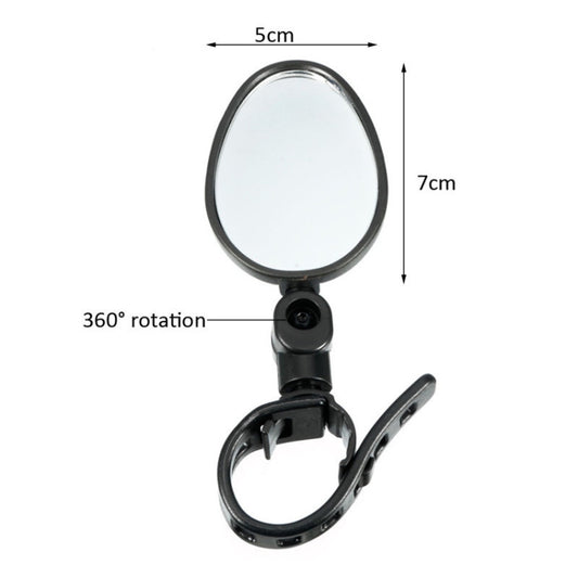 360 Degree Rotation Mountain Bike Bicycle Quick Release Silicone Rearview Reflector Mirror, Rearview Reflector Mirror