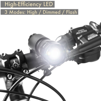 5W Mountain Bike Headlight Zoom Glare Waterproof Flashlight Set Car Headlight + Taillight (Set One), Set One