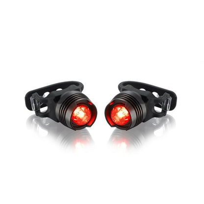 Phare de VTT 5W Rechargeable Zoom Anti-éblouissement Étanche Lumière Avant de Vélo x 2 + Feu Arrière x 2 (Ensemble Trois), Ensemble Trois