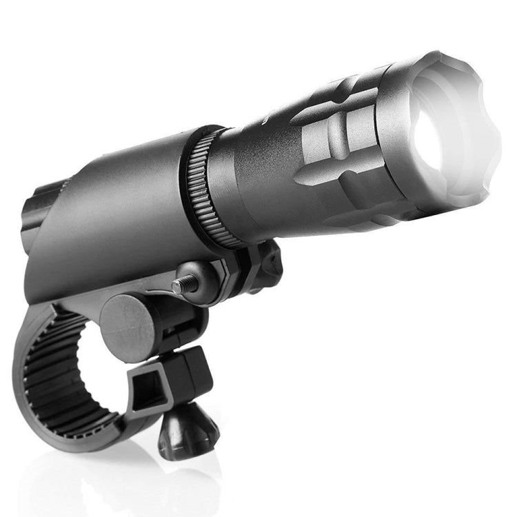 5W Mountain Bike Headlight Charging Zoom Glare Waterproof Flashlight Set Car Headlight + Taillight (Set Five), Set Five