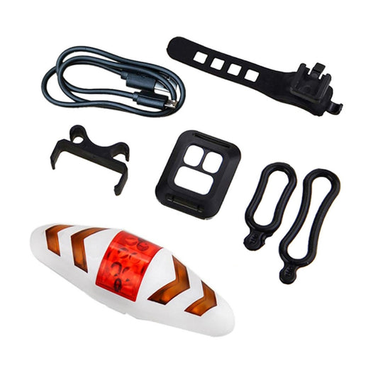 Bicycle Tail Light Intelligent Wireless Remote Control Turn Signal Warning Light, USB Rechargeable